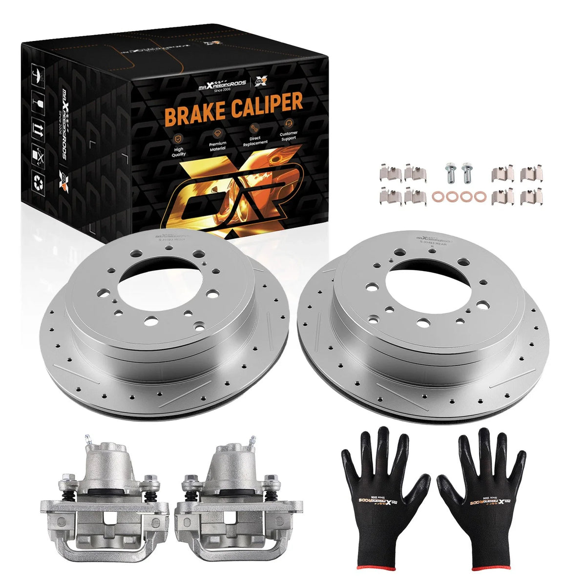 Rear Brake Caliper Rotor Kit for Tundra Sequoia (2007–2016)