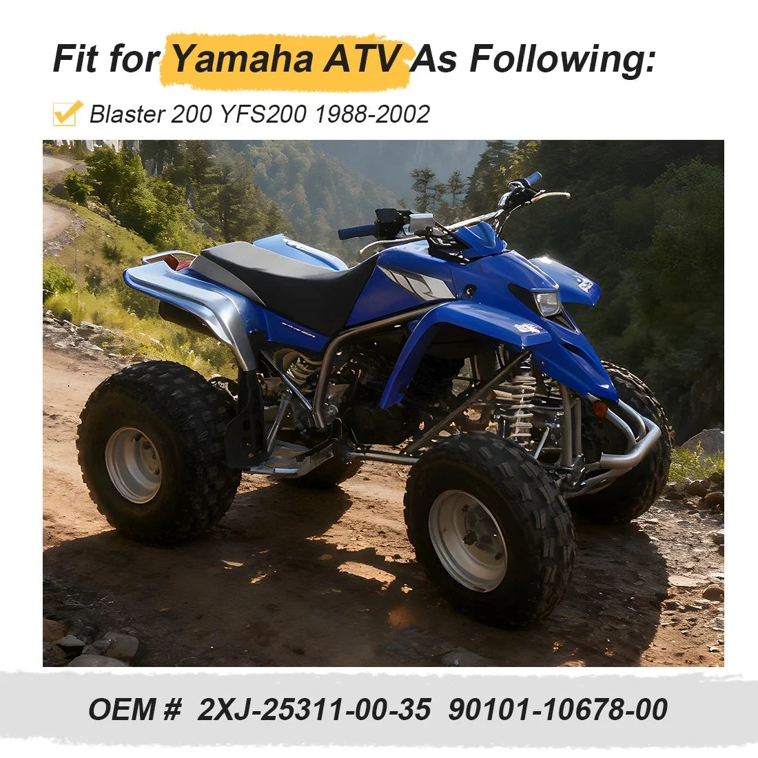 Rear Bearing Housing Hub Kit for Yamaha Blaster YFS200 (1988–2002)