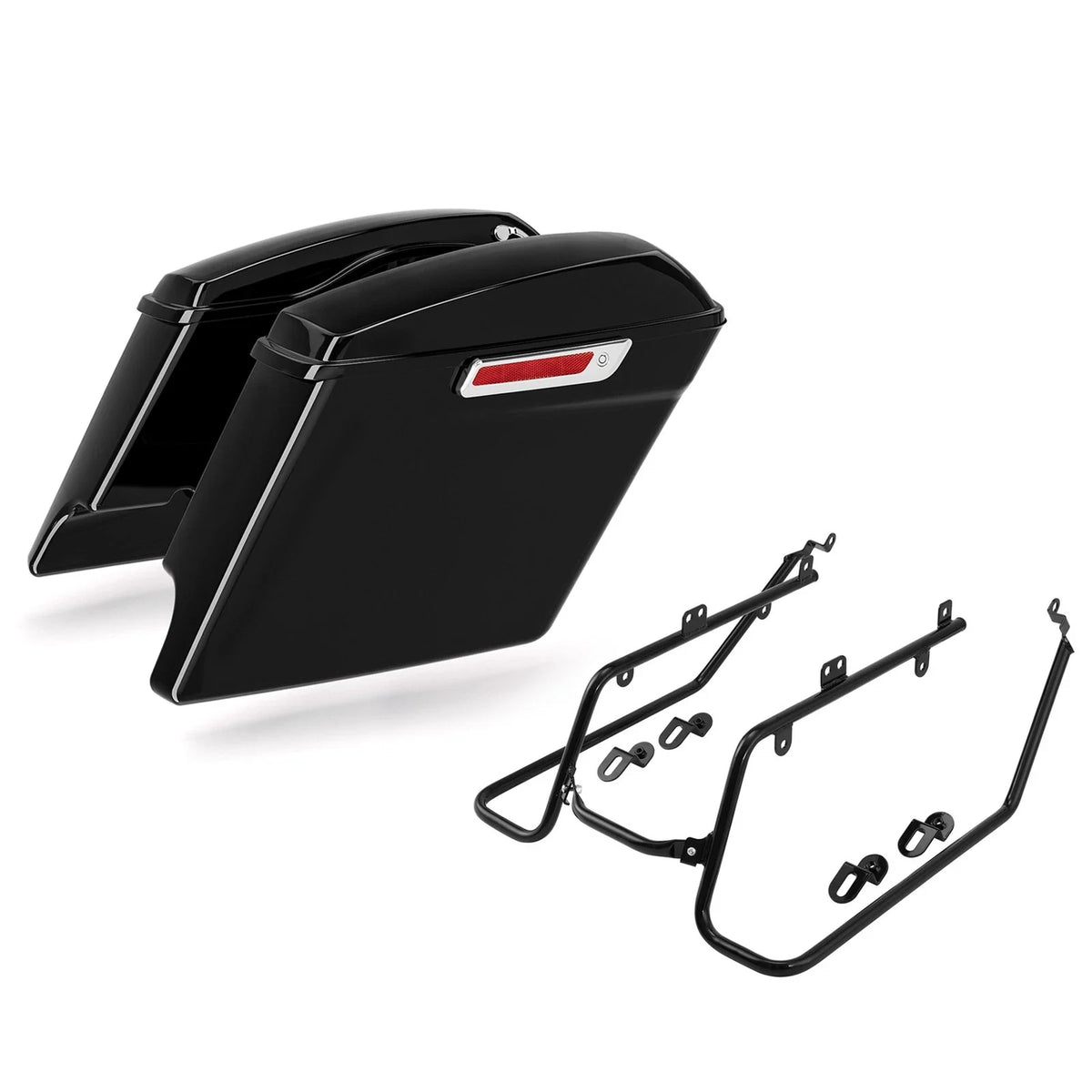 Saddlebag Bracket Conversion for Harley Wide Super Glide 08-17