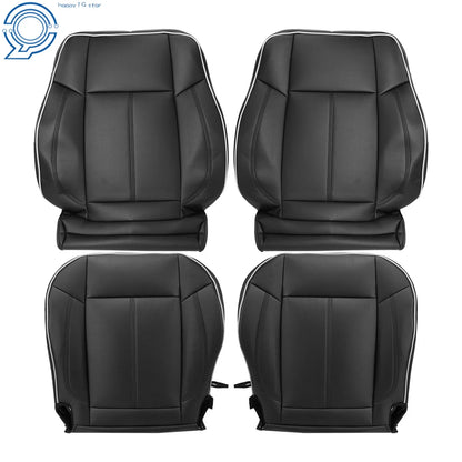 Leather Front Seat Covers in Black for Hummer H3 (2006–2010)