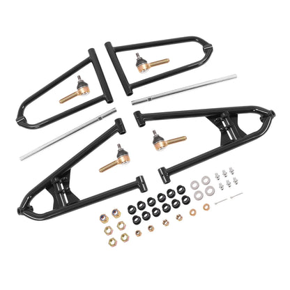 Set of 2 Front Extended A Arms +2 +1 for Yamaha Raptor 700 700R (2006–2017) Chrome