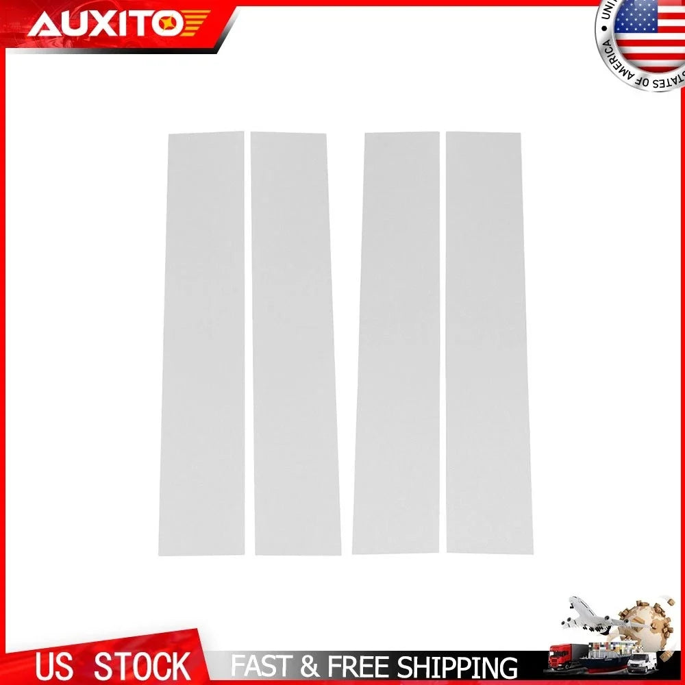 Set of 4 Window Pillar Covers for Ford F-150 (2015–2021) Chrome