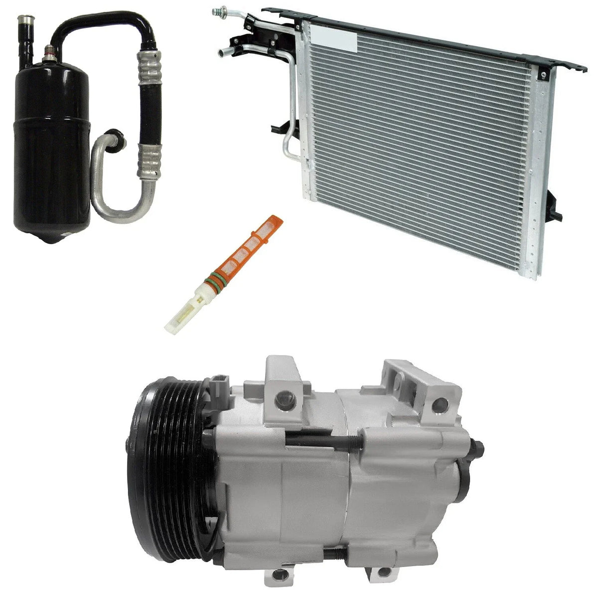 AC Compressor Kit With Condenser for Ford Escape 2.0L (2003–2004)