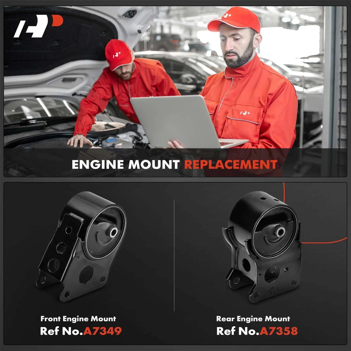 Engine Motor Mounts - 2 Piece Set for Nissan Altima Murano 2002-2006