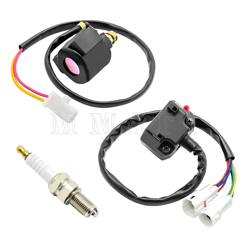 Starter Relay Spark Kit with Start Stop Switch for Yamaha Warrior 350 00-04