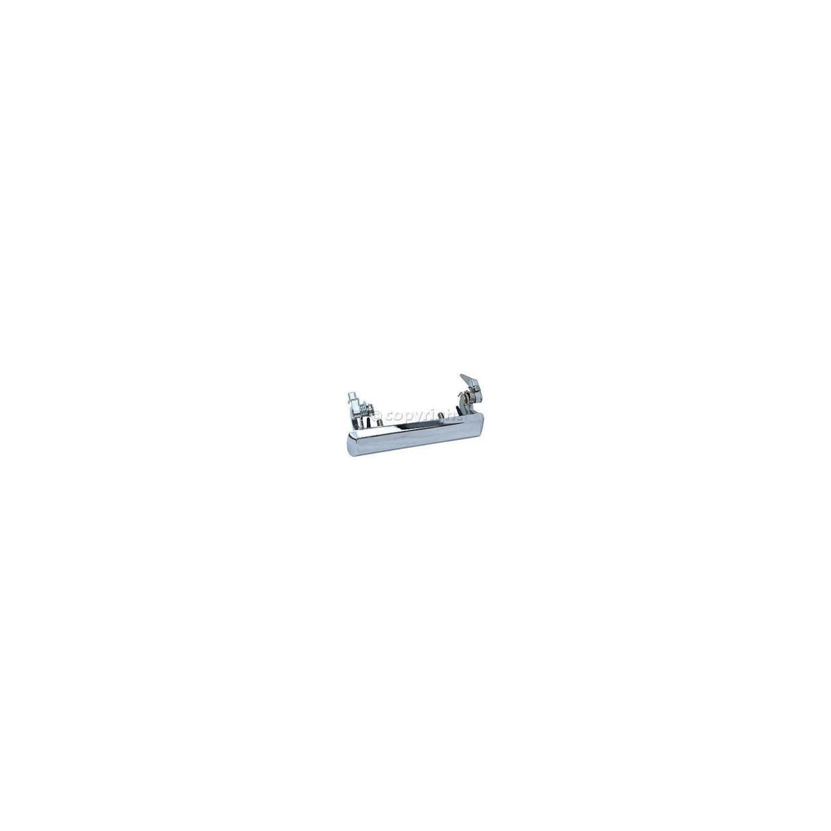 Set of 2 Exterior Door Handles for Nissan 720 (1980–1986) Chrome Plastic