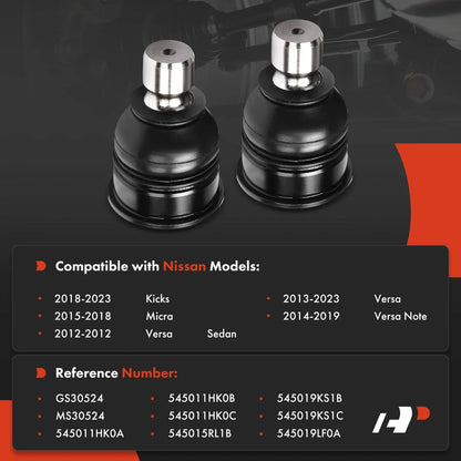 Front Suspension Ball Joint Set for Nissan Kicks Versa 2014-2022