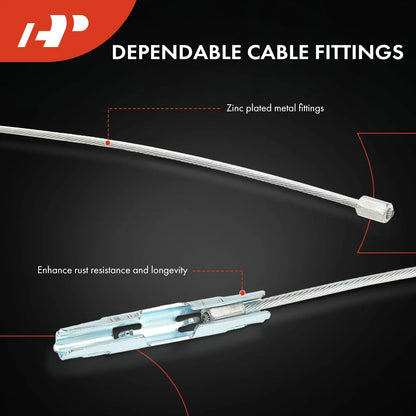 Parking Brake Cable for E-150 E-250 E-350 E-450 Ford (1992–2022)