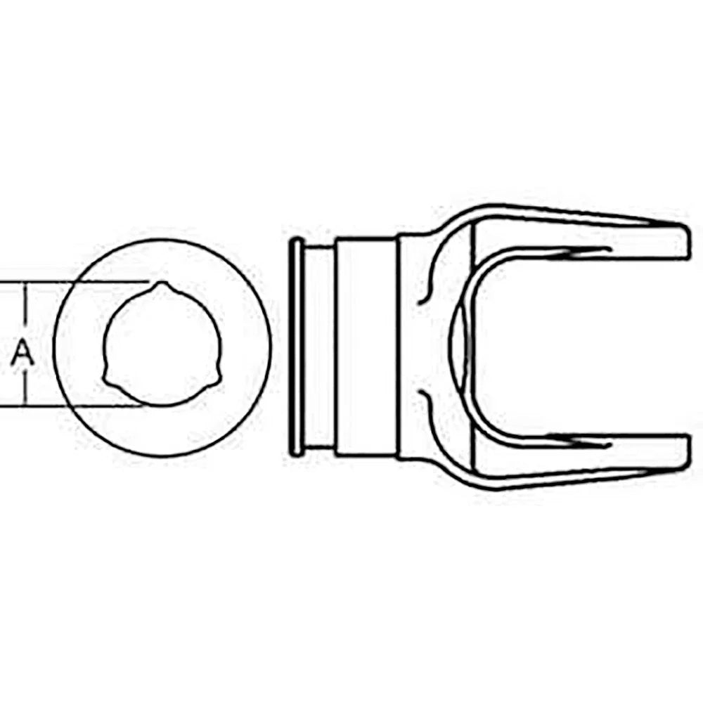 Outer Tube Yoke Size 5 for Ford/New Holland Disc Mower (442, 462, 46)