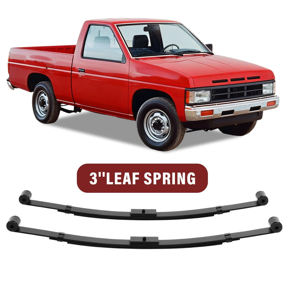 3" Lowering Leaf Spring Set for D21 Nissan 720 (1983-1997) w/ Bushing
