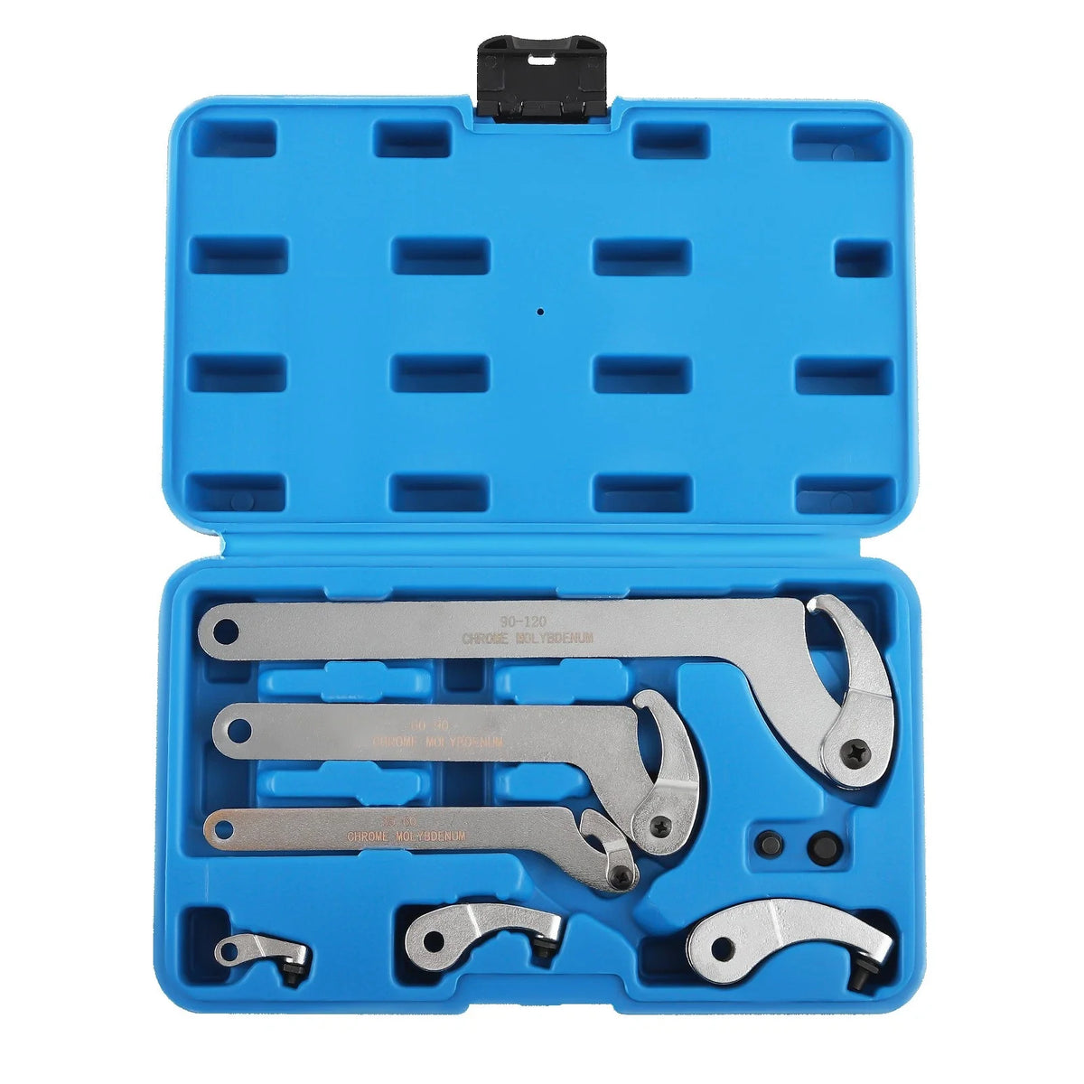 8pc Adjustable Hook Pin Spanner Wrench Tool Set 35mm-120mm