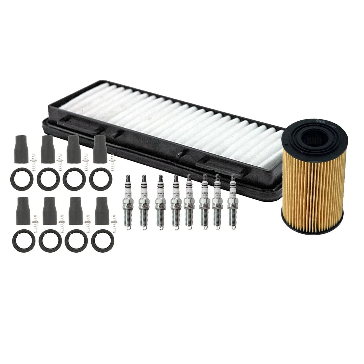 Tune Up Kit with NGK 8 Spark Plugs & Coil Boots for Equus Genesis K900 (2015–2016)