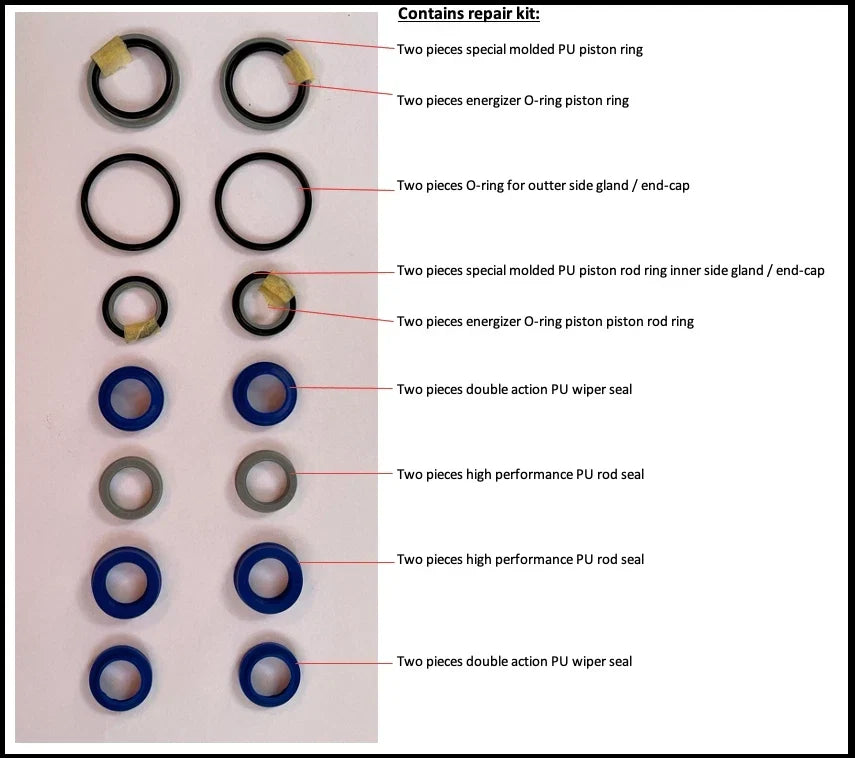 2X Steering Rams Repair Kit for Volvo Penta DPH/DPR (22452005)