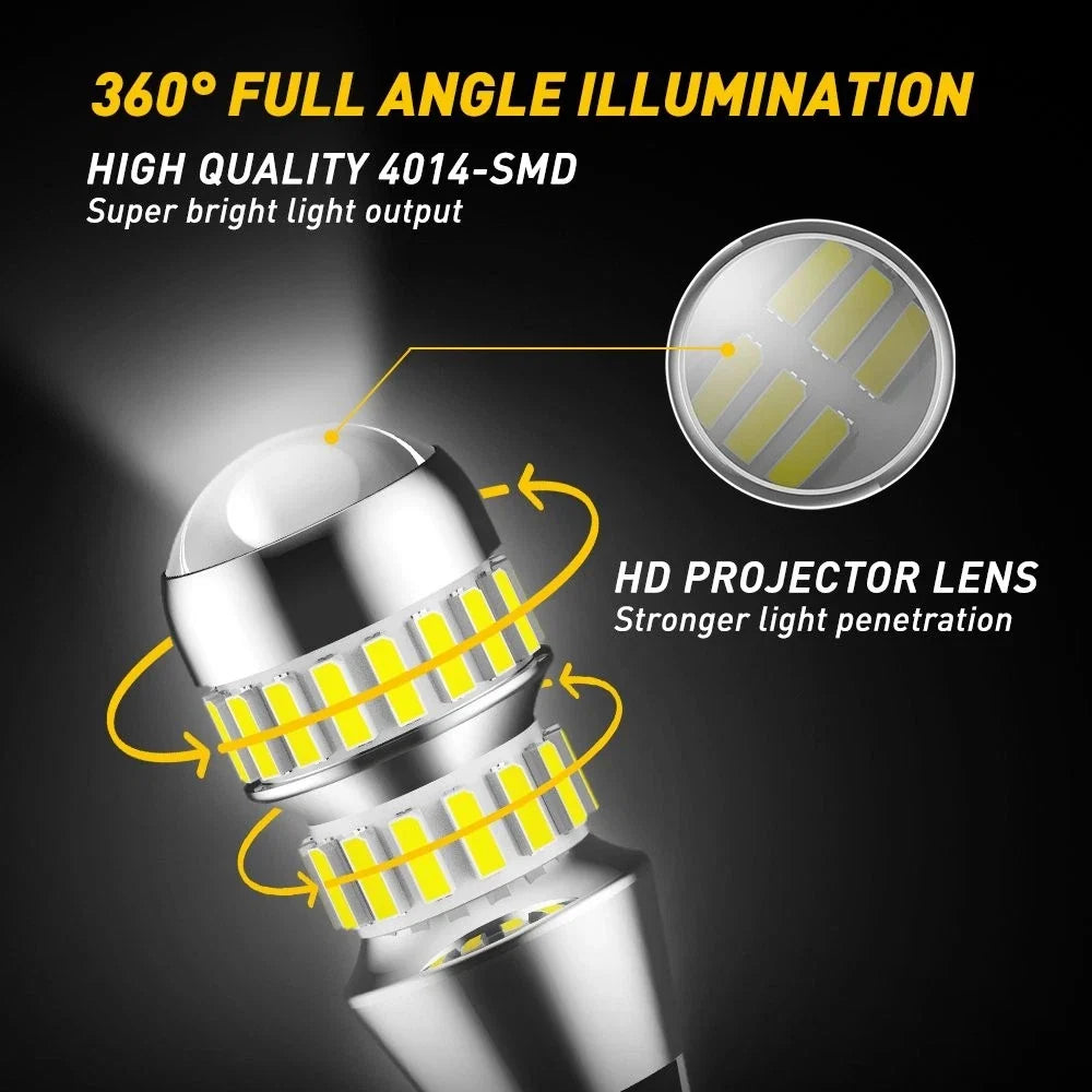 T15 921 912 LED Reverse Backup Light Bulbs (2400 LM)