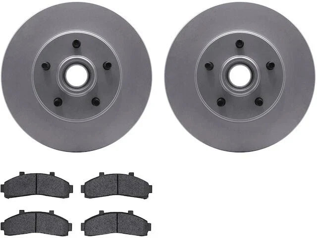 Front Brake Pad and Rotor Kit for Mazda B2500 (1998–2001) PY992KH