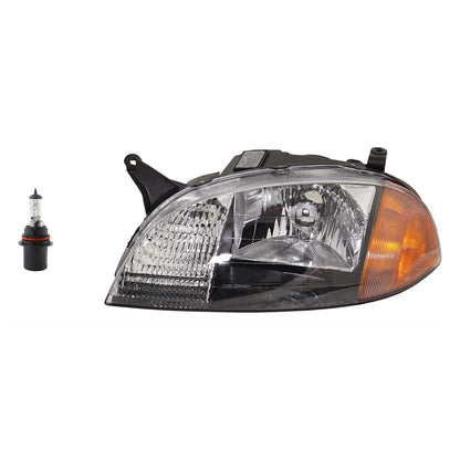 Driver Left Side Headlight for Chevy Metro, Suzuki Swift (1998–2001)