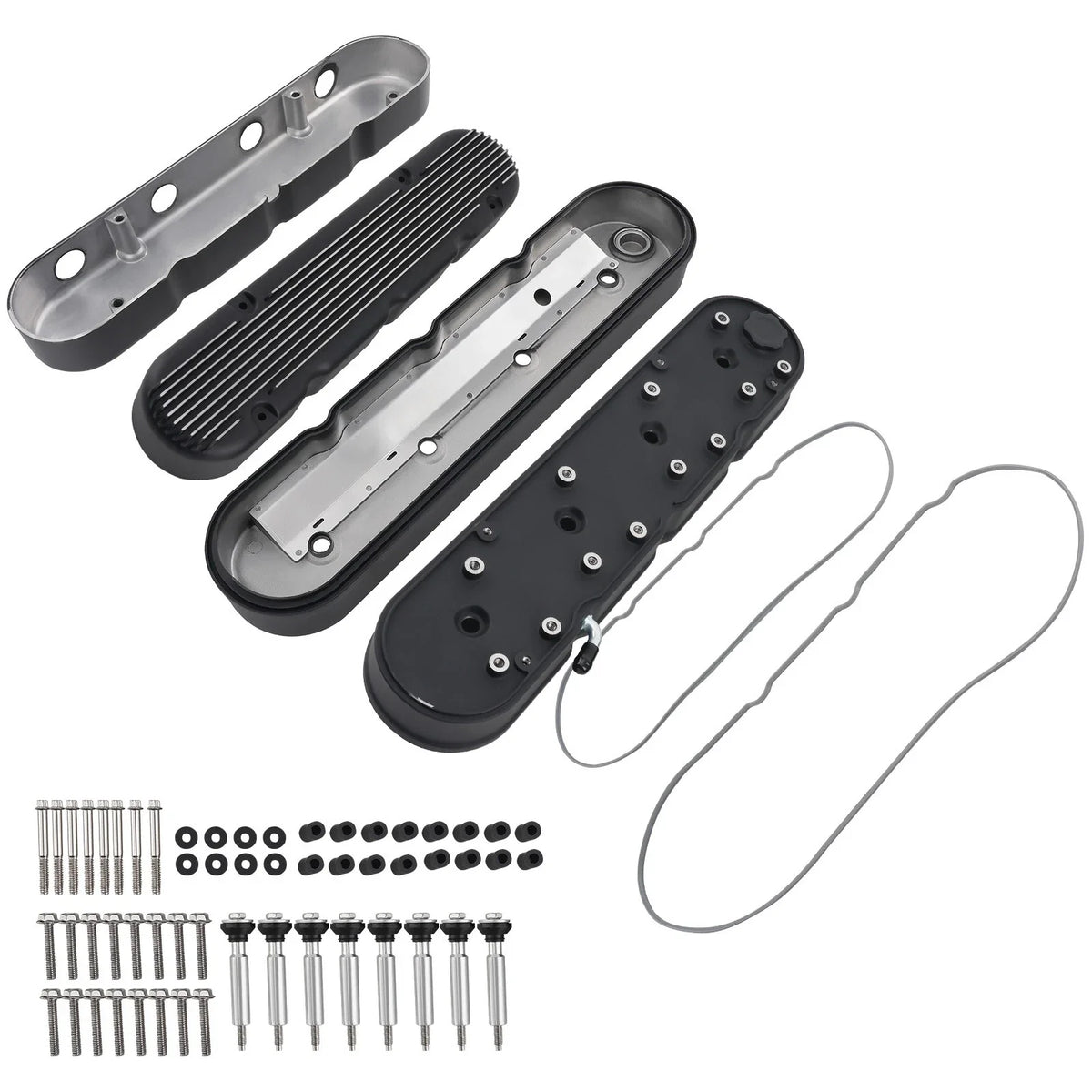 LS Engine Valve Covers (LS1, LS2) - 2pc Fabricated Aluminum