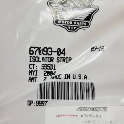 Isolator Solo Strip for Road Glide Harley-Davidson 2008-2013 67093-04