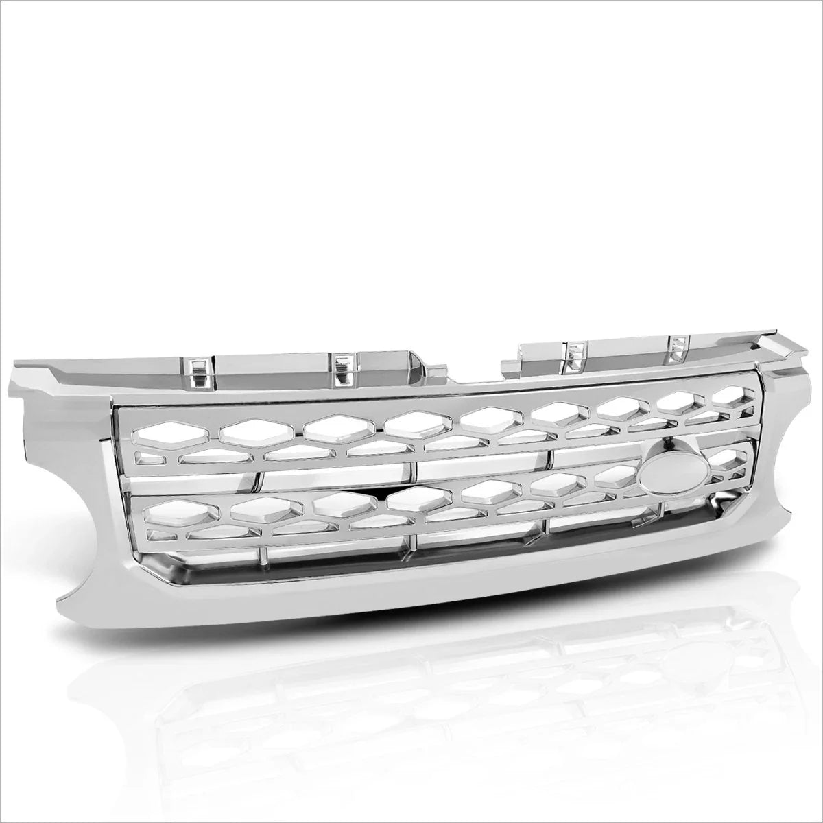 Honeycomb ABS Plastic Front Bumper Hood Grille Chrome for Land Rover LR4 (2010–2016)