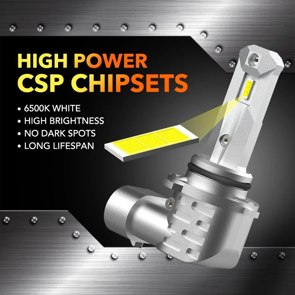 2X 9006 Low Beam LED Headlight Bulbs for