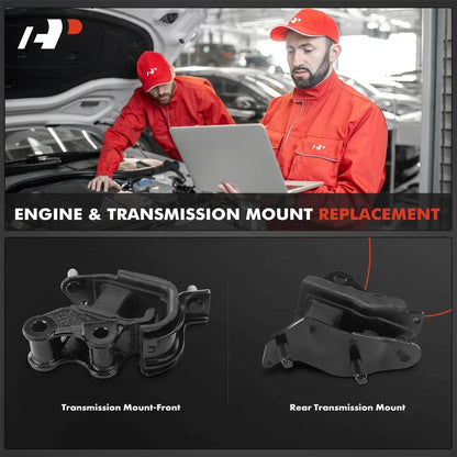 Transmission Mounts - 2 Piece Set for Honda Accord 2003–2007