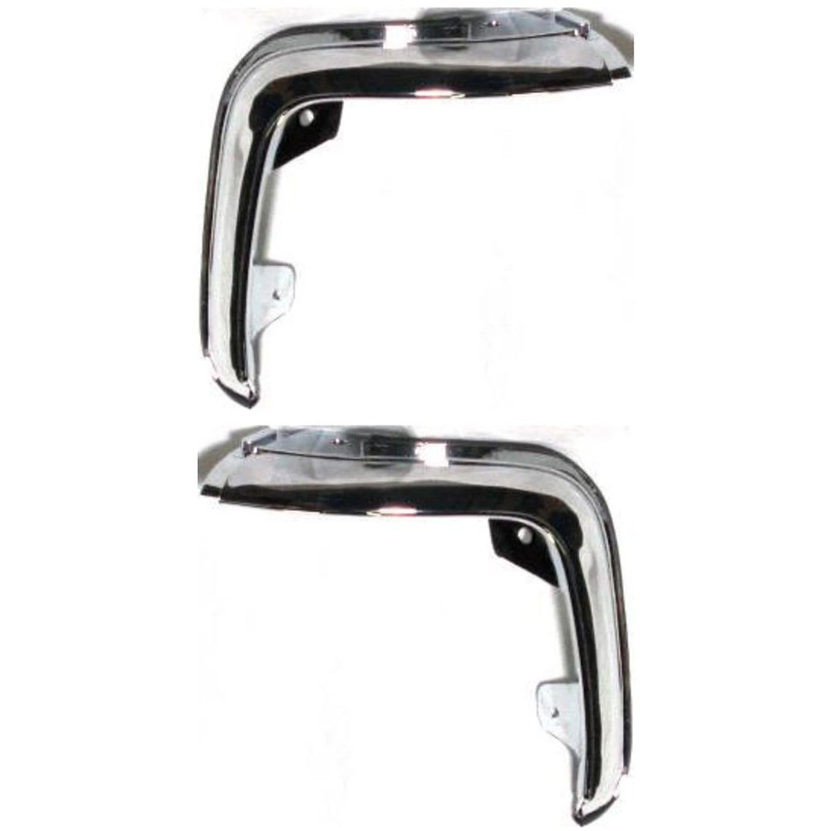 Set of 2 Grille Extensions for Ford Ranger (1993–1997) Chrome Plastic