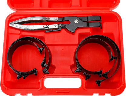 1 PC Plier & 6 Bands Piston Ring Compressor Kit for Universal Applications
