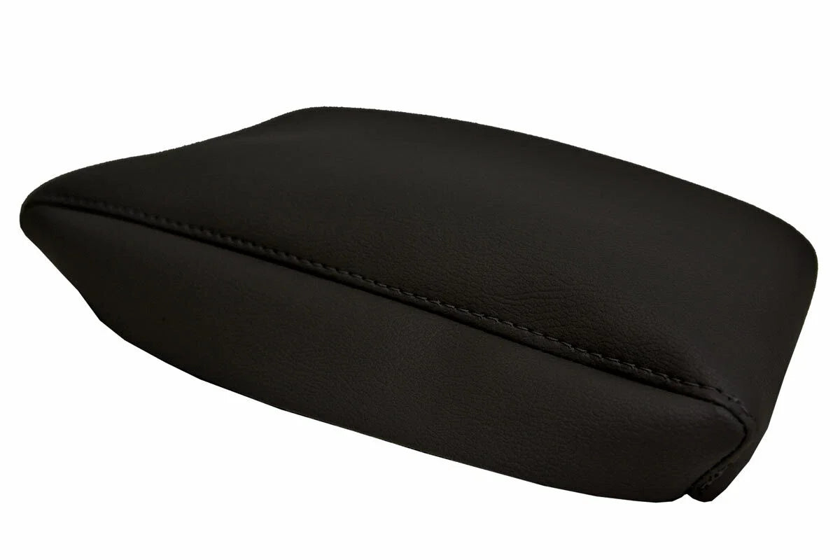 Leather Center Console Lid Armrest Cover for BMW X3 (2003–2010) Black