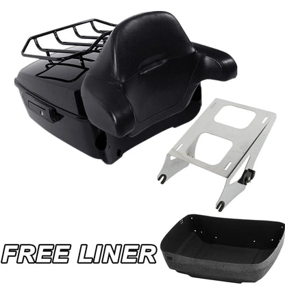 Trunk Mount Rack Backrest Pad for Harley Electra (2014-2025)