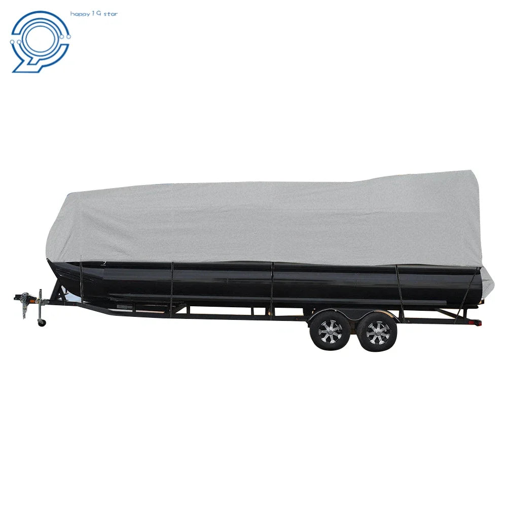 Pontoon Boat Cover for 17-20FT & 21-24FT (2017–2020) UV Dust Resistant Waterproof