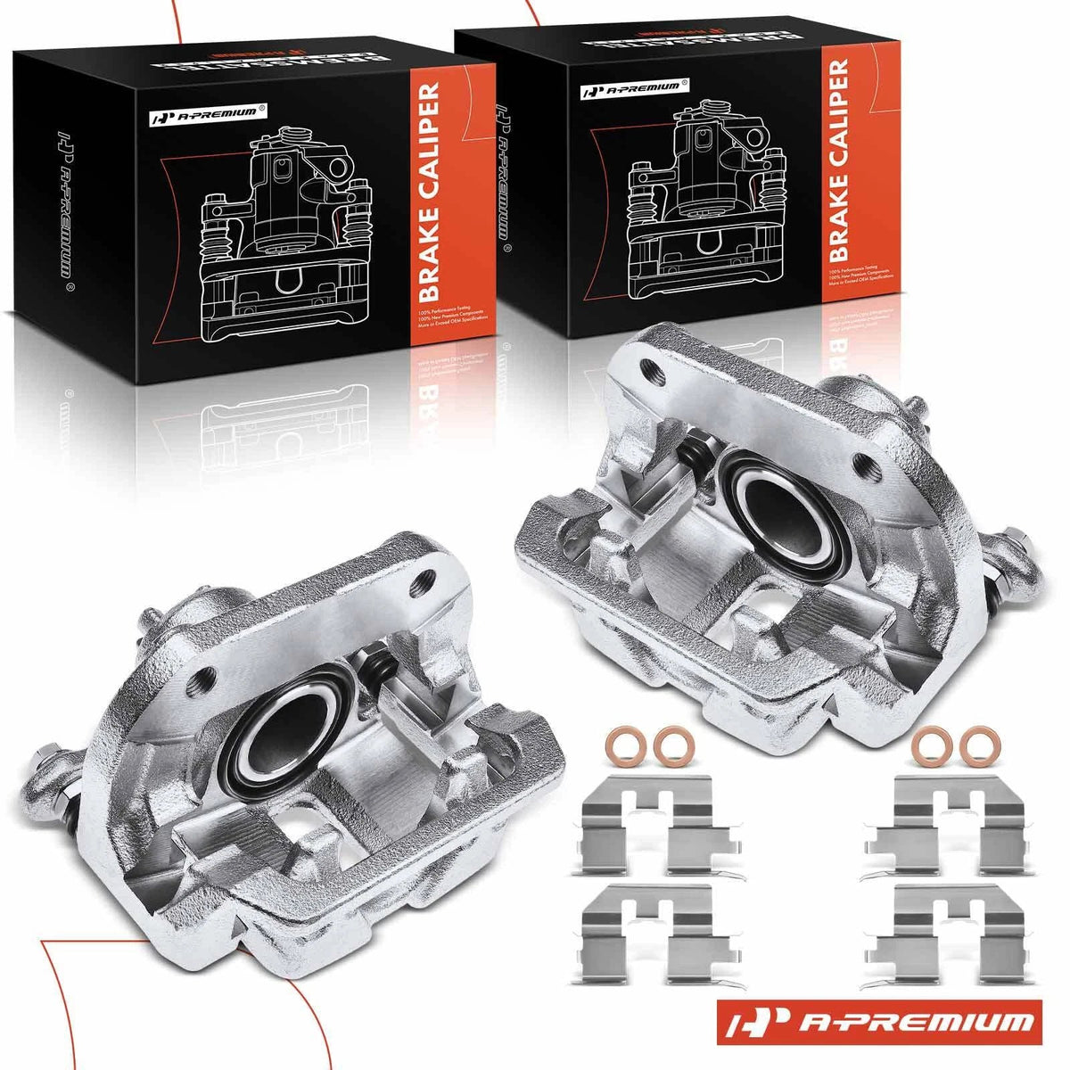 Pair Rear Brake Calipers for Honda Ridgeline (2006–2014)