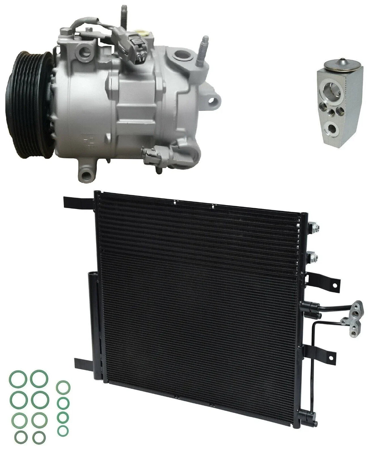 A C Compressor Kit with Condenser for Ram 1500 5.7L (2015–2015)