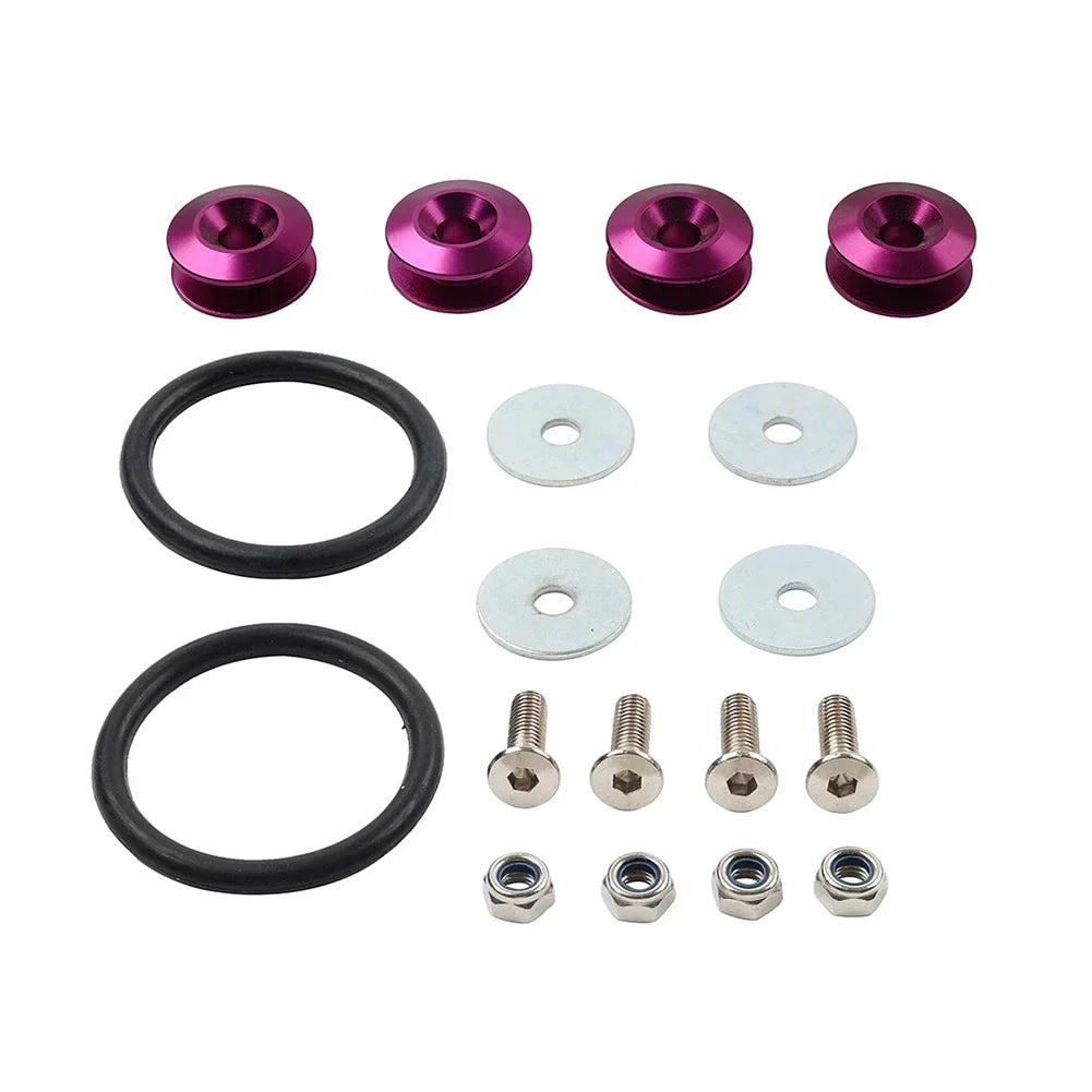 4PCS Quick Release Bumper Clips in Purple for Hatch Lid