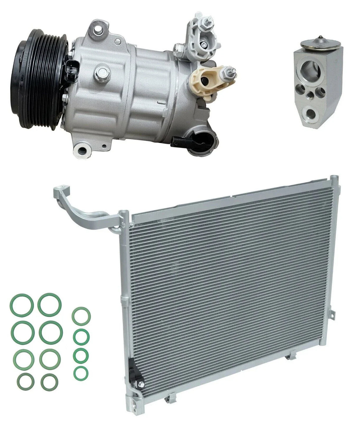 AC Compressor Kit With Condenser for Ford EcoSport 1.0L (2019–2019)