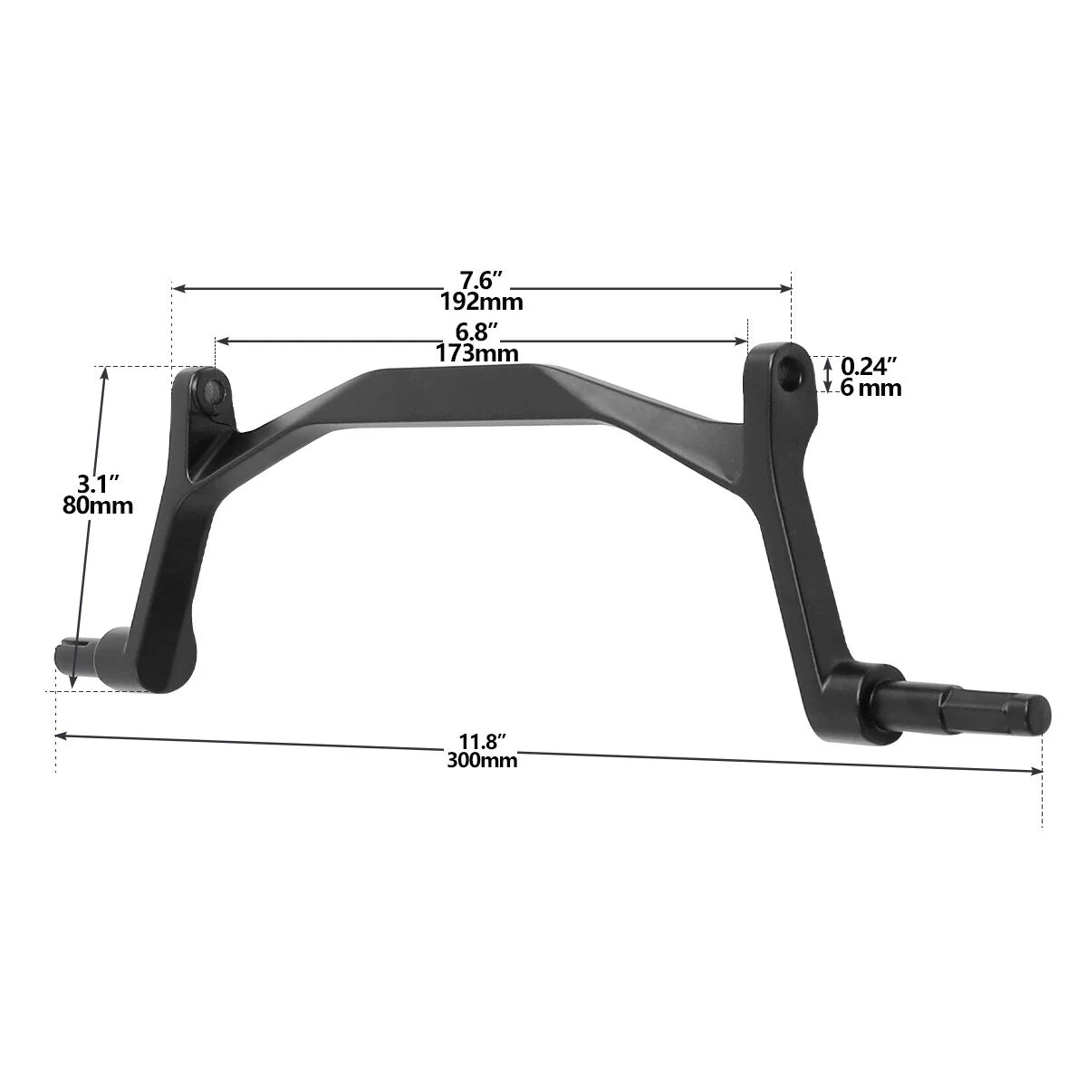 Front Holder Bracket for Windshield on BMW R1200GS Adventure 2014-2023