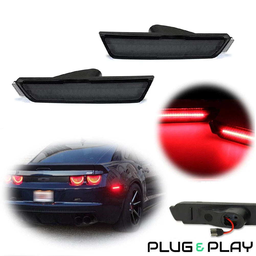 LED Black Lens Rear Side Marker Reflector for Chevy Camaro (2010–2015)