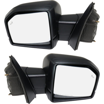 Mirrors Set for Ford F-150 (2015-2018) - 2 Pieces with Blind Spot & Memory