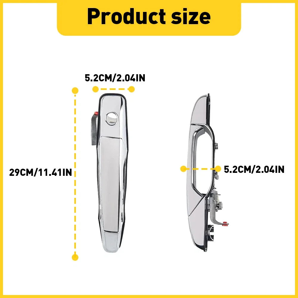 Chrome Outside Door Handle for Chevy GMC (2007–2013) LH