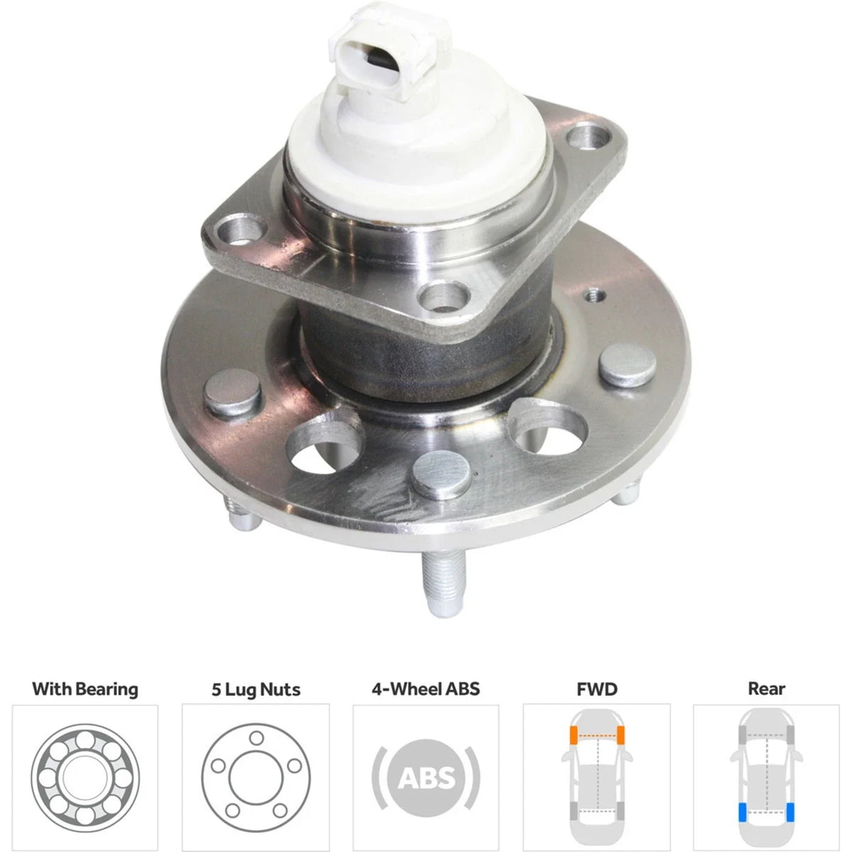 Rear Wheel Hubs Set of 2 for Chevy Olds