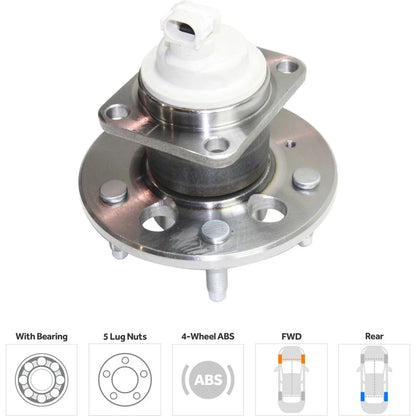 Rear Wheel Hubs Set of 2 for Chevy Olds
