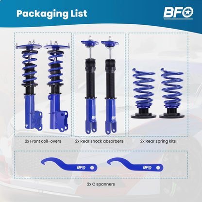 Adjustable Coilovers Shocks Struts Kit for Nissan Altima (2007–2012)