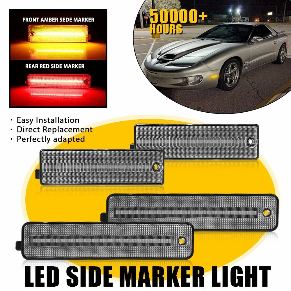 Clear LED Side Marker Lens Assembly for Pontiac Firebird (1998–2002)