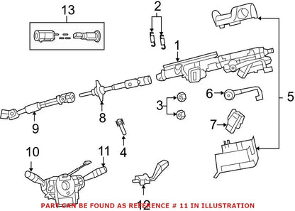Windshield Wiper Switch 68003214AD for 2008-2014 Dodge Avenger