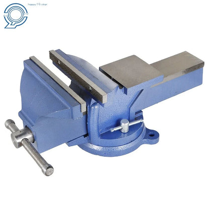 Rotating Bench Vise 8" with 360° Swivel Base for Multi-Purpose Use