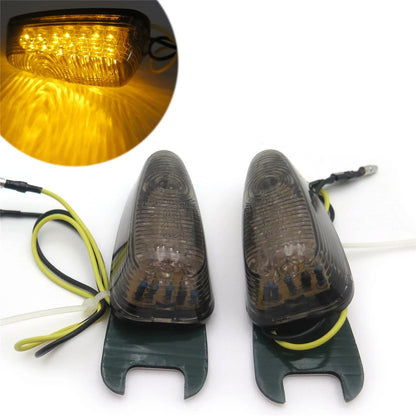 LED Indicator Light - Black Turn Signal for Universal Motorcycle