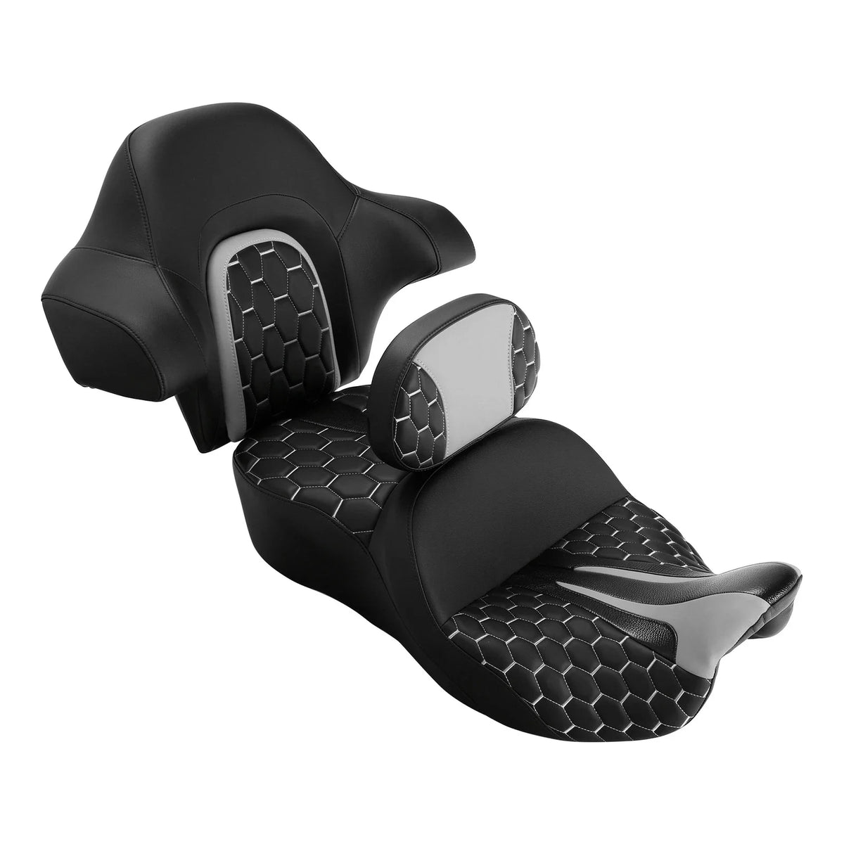 Seat Backrest for Harley Touring (2014–2023) Black Grey
