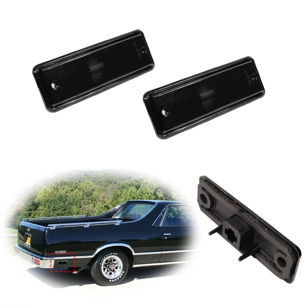 Set of 2 Rear Side Marker Lamp Housings for El Camino, Caballero, Malibu