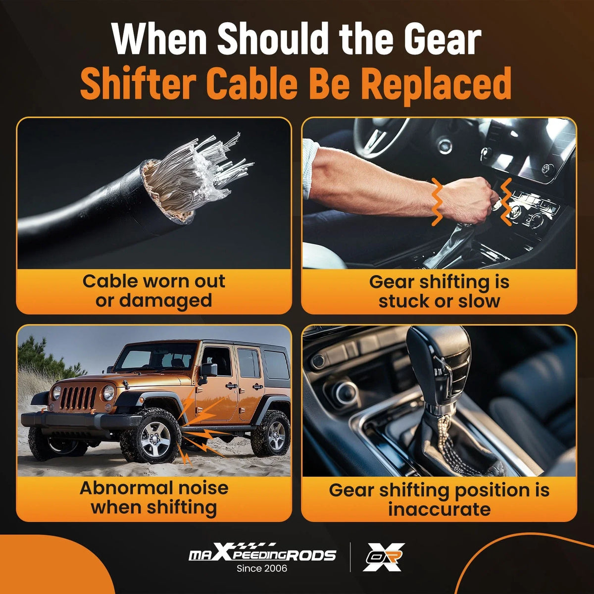 Automatic Shift Cable Assembly for Jeep Wrangler (2007–2011)