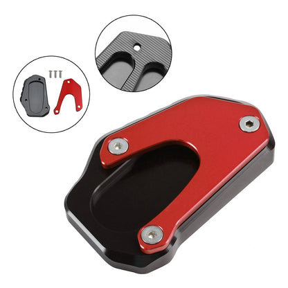 Kickstand Enlarger Plate Pad for Suzuki V-Strom DL1050XT (2020–2023) Red
