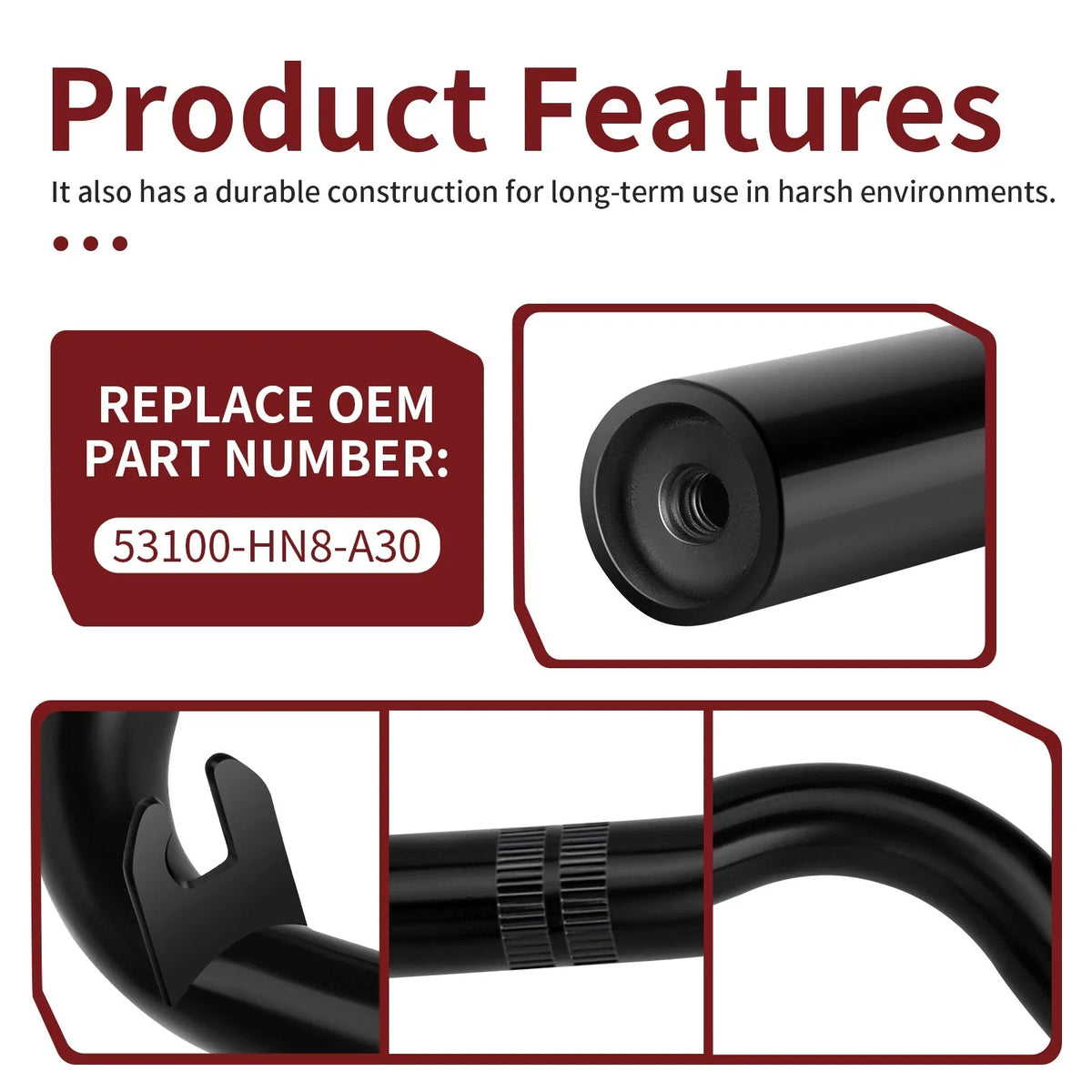 2003-2005 Honda Rincon 650 Handlebars TRX650FGA TRX650FA #53100-HN8-A30